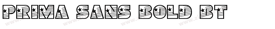 Prima Sans Bold BT字体转换